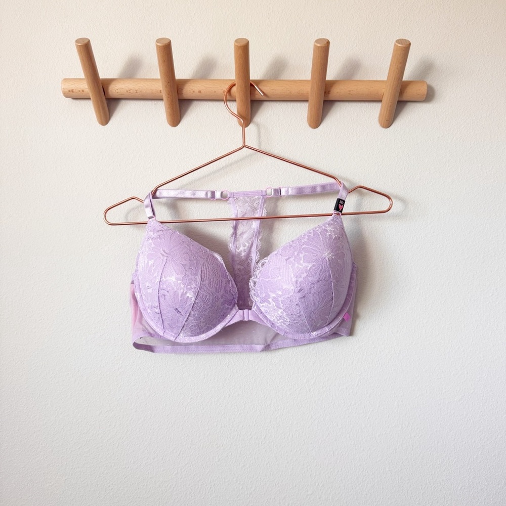 VICTORIA'S SECRET Sexy Tee Lace-Up Longline Push-Up Bra